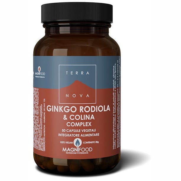 Terranova Ginkgo Rodiola E Colina 50 Capsule-3