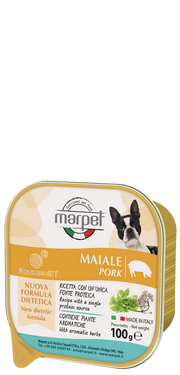 Marpet Aequilibriavet Maiale Cibo Umido Per Cani Adulti Vaschetta 100g-1