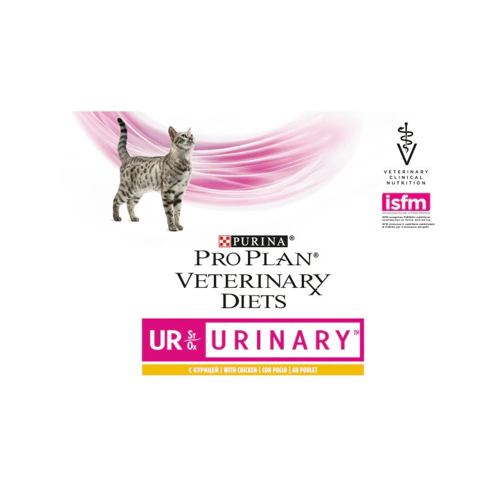 Purina Pro Plan Veterinary Diets Multipack Umido Gatto UR Urinary St/Ox Pollo 10 Bustine-2