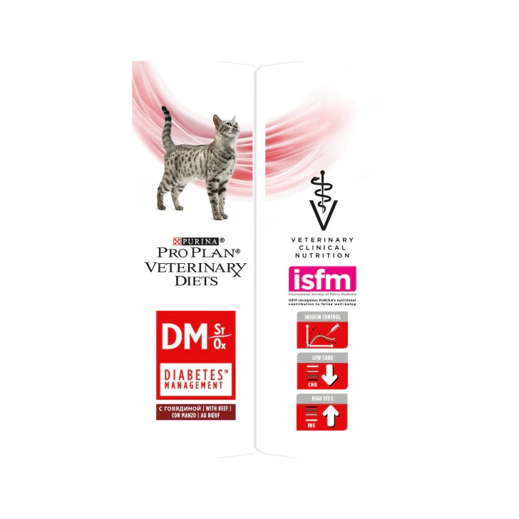 Purina Pro Plan Veterinary Diets Multipack Umido Gatto DM Diabetes Management St/Ox Manzo 10 Bustine-2