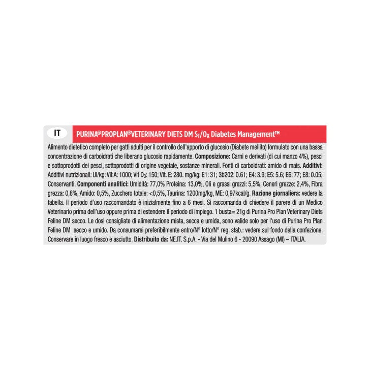 Purina Pro Plan Veterinary Diets Multipack Umido Gatto DM Diabetes Management St/Ox Manzo 10 Bustine-3