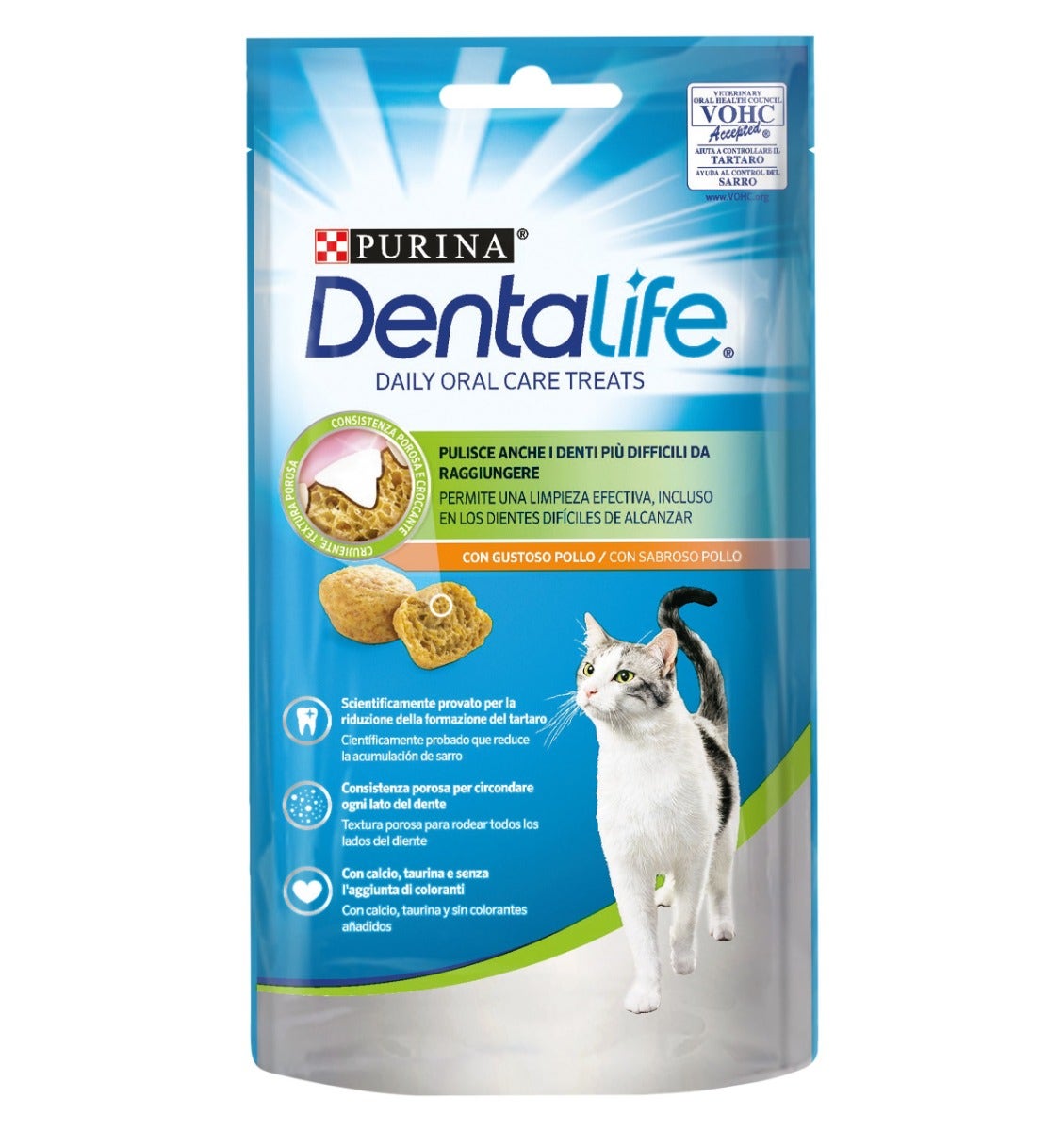 Purina Dentalife Daily Oral Care Treats Snack Per Gatti Pollo Bustina 40g-0