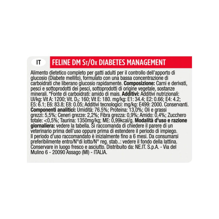 Purina Pro Plan Veterinary Diets Umido Gatto DM Diabetes Management St/Ox Lattina 195g-3