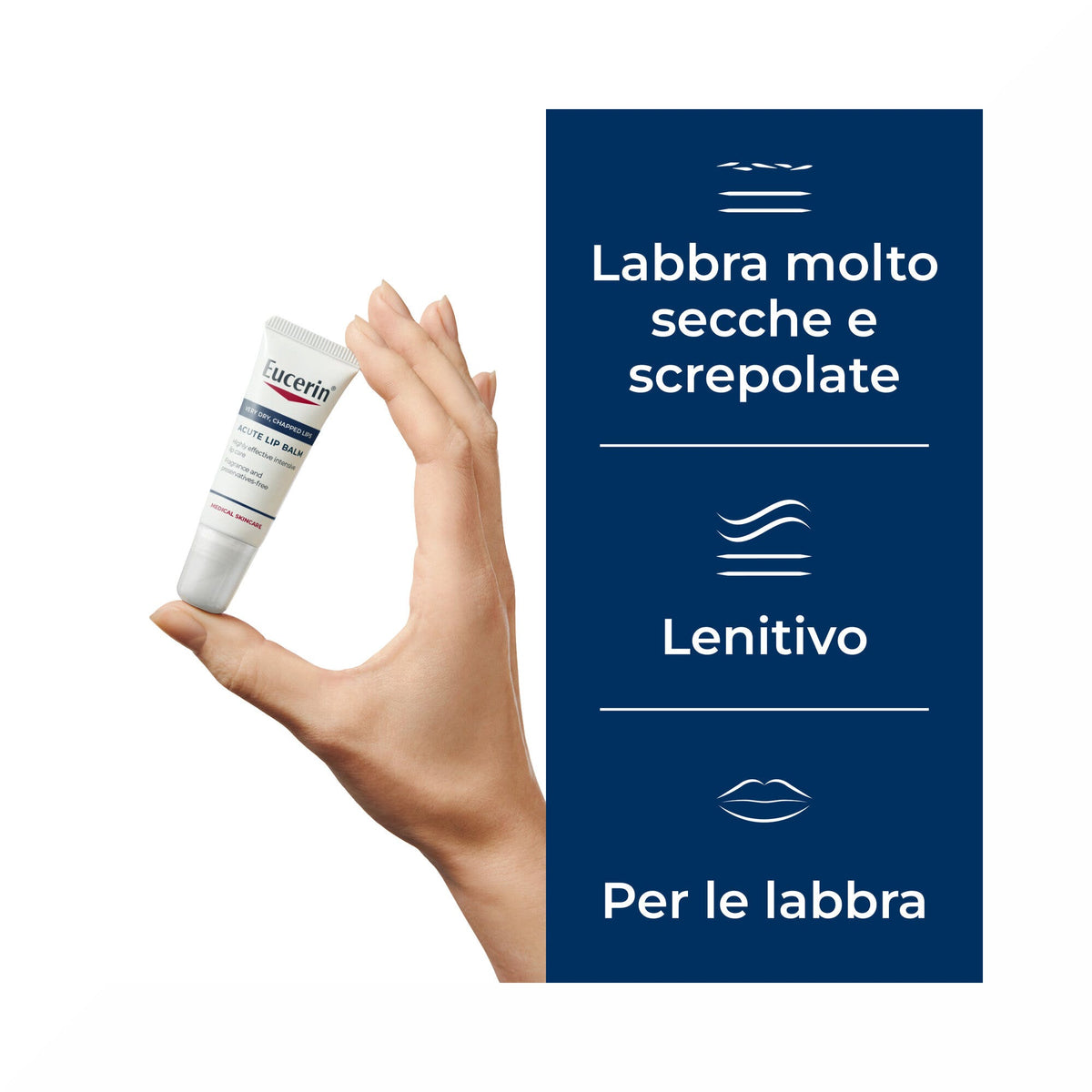 Eucerin Acute Lip Balm 10ml - Sollievo Intenso per Labbra Secche-3