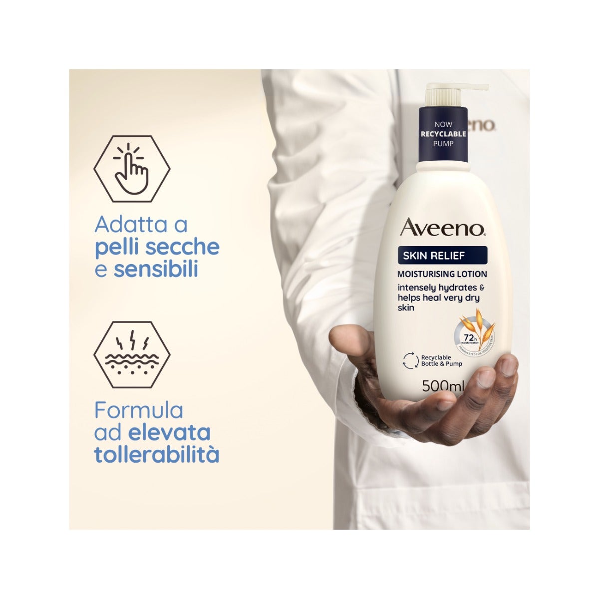 Aveeno Skin Relief Crema Nutriente Lenitiva 500 ml-13