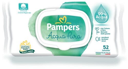 Pampers Naturello Aqua Pura 52 Salviette-2
