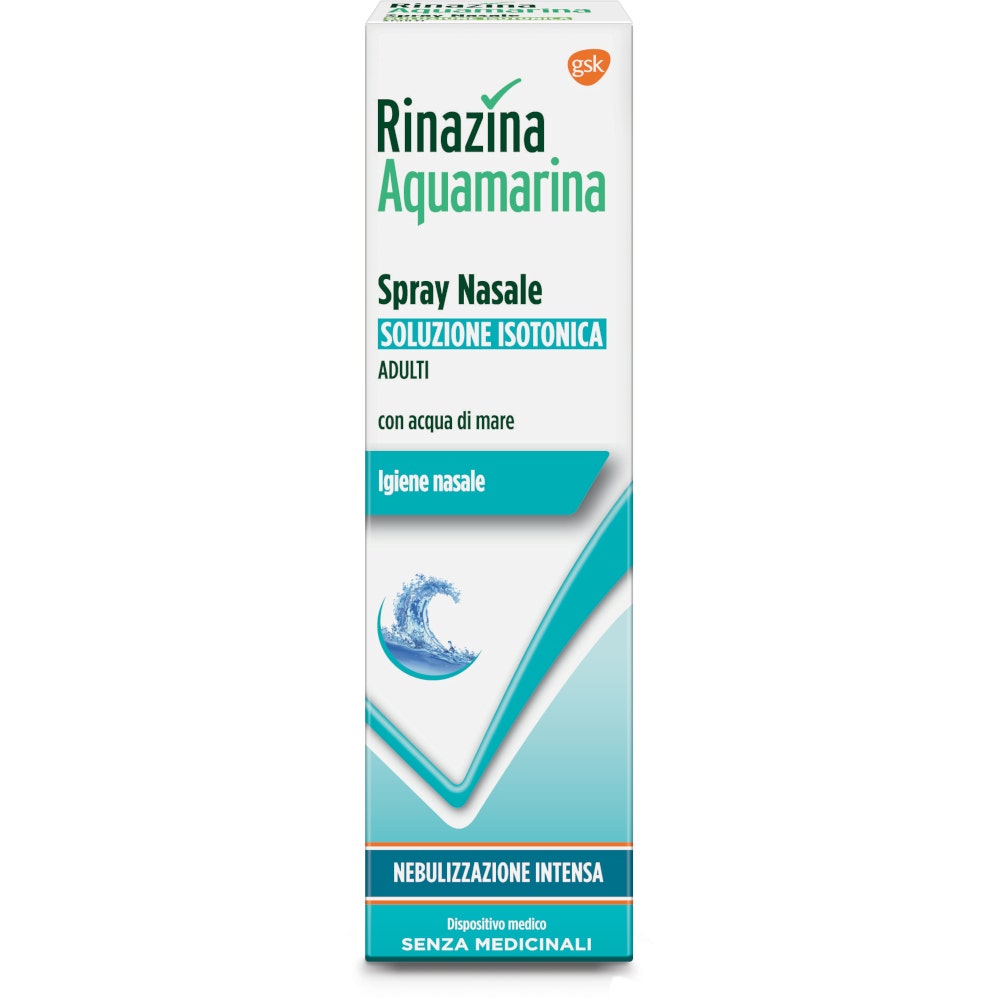 Rinazina Aquamarina Isotonica Spray Nebulizzazione Intensa 100ml  - 2