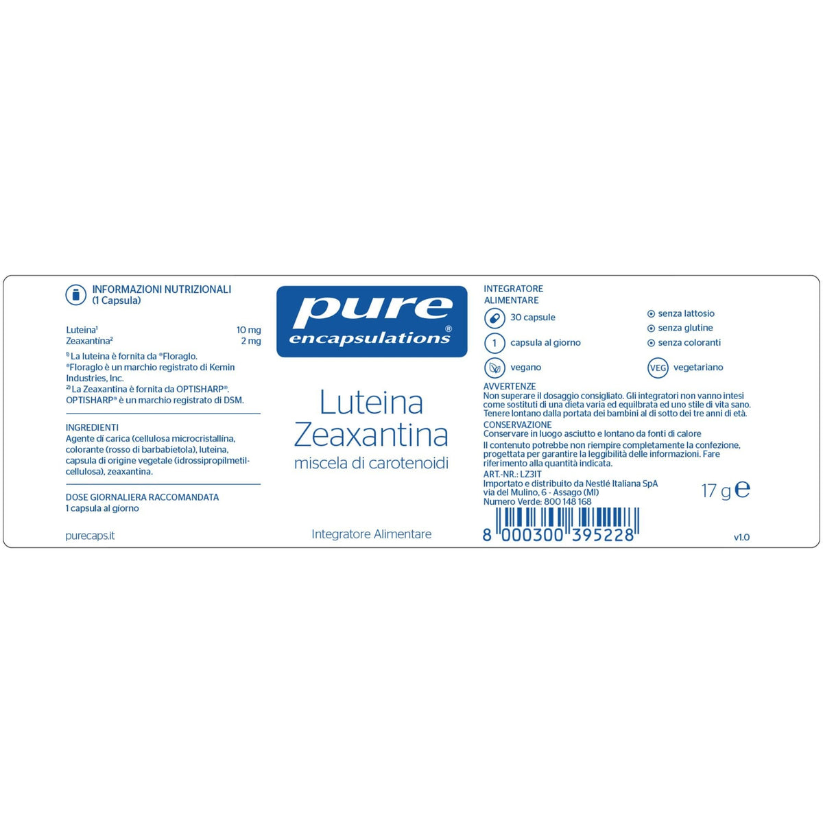 Pure Encapsulations Luteina Zeaxantina 30 Capsule  - 4