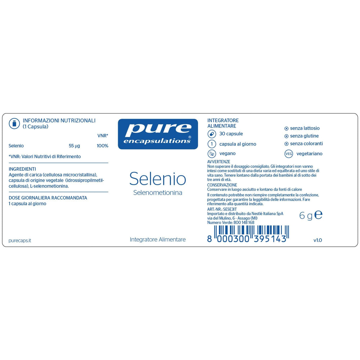 Pure Encapsulations Selenio 30 Capsule  - 4