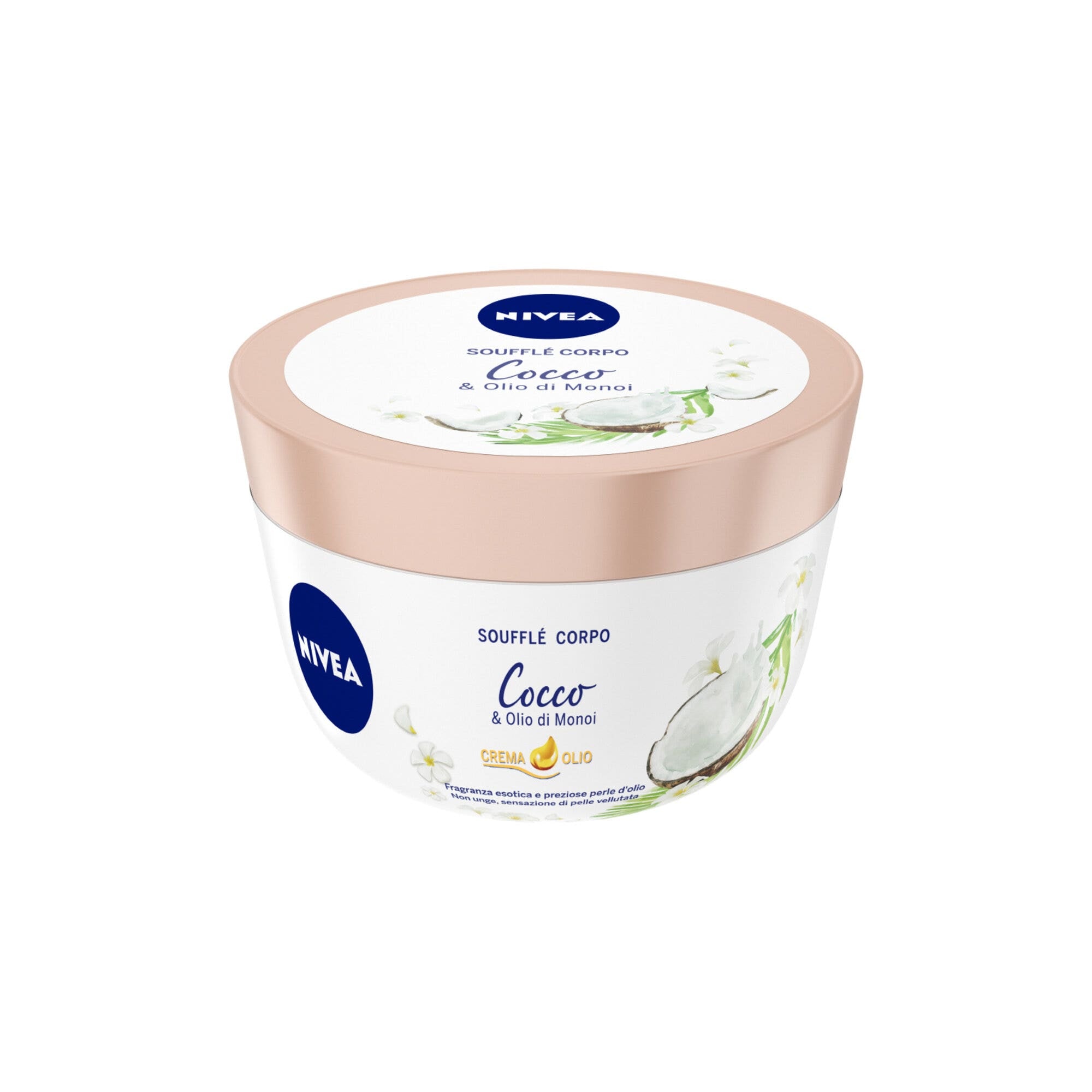 Nivea Soufflé Corpo Cocco & Olio di Monoi Crema Corpo Idratante Dalla Texture Leggera 200ml-1