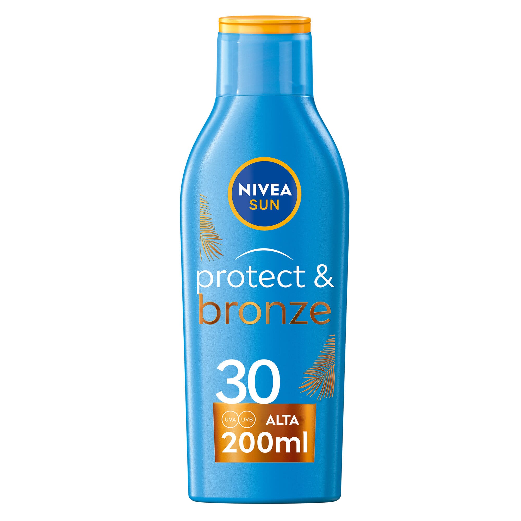 Nivea Sun Latte Solare Protect & Bronze Fp30 200ml Crema Solare 30 Per Un'abbronzatura Dorata-11