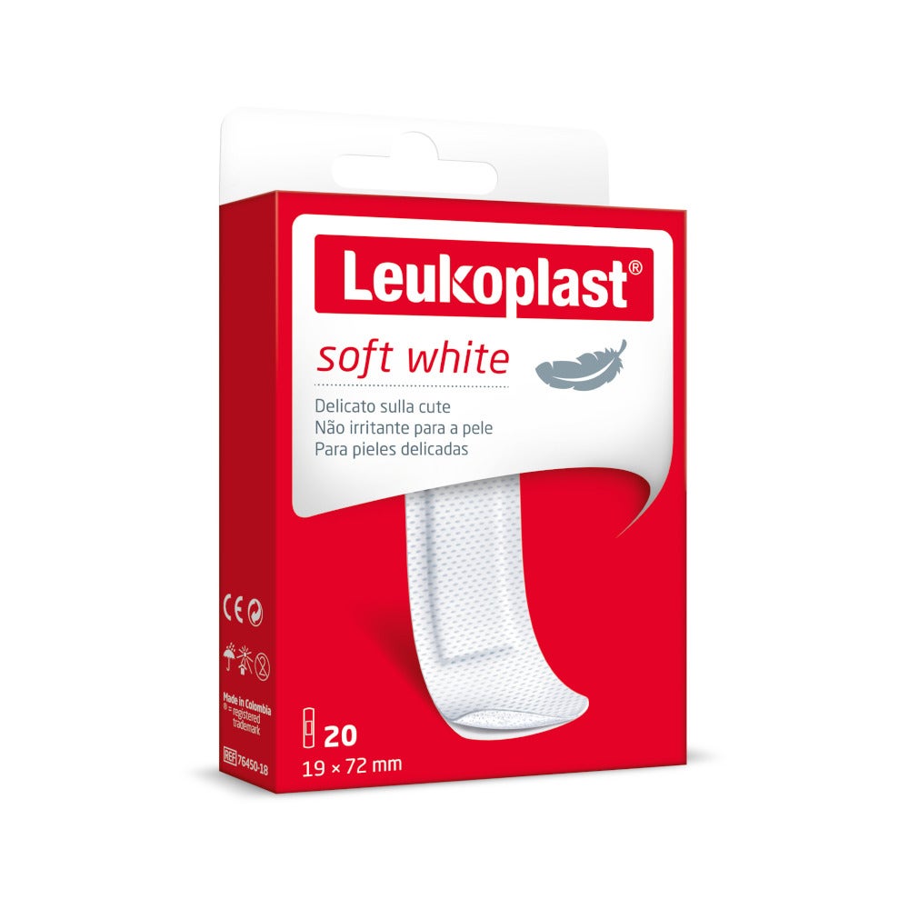 Leukoplast Soft White Cerotti 72mmx19mm 20 Pezzi-3