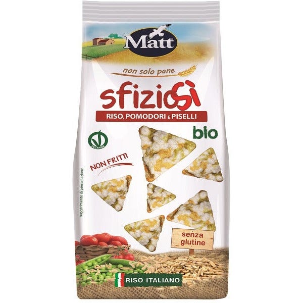 Matt Sfiziosi Riso/Pomodori/Piselli Bio 60g-2