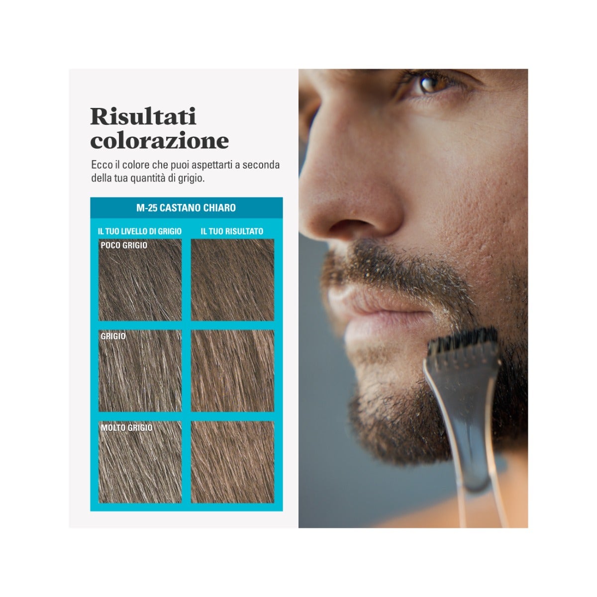 Just For Men Barba&Baffi M25 Castano Chiaro 51g-10