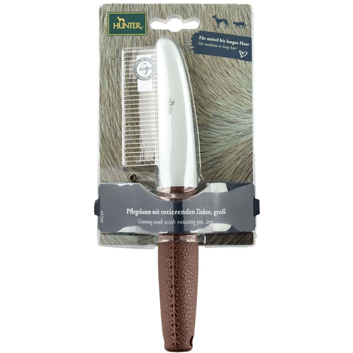 Hunter Pettine Toelettatura Con Denti Rotanti Grooming Comb/Redating Teeth 1 Spazzola-1