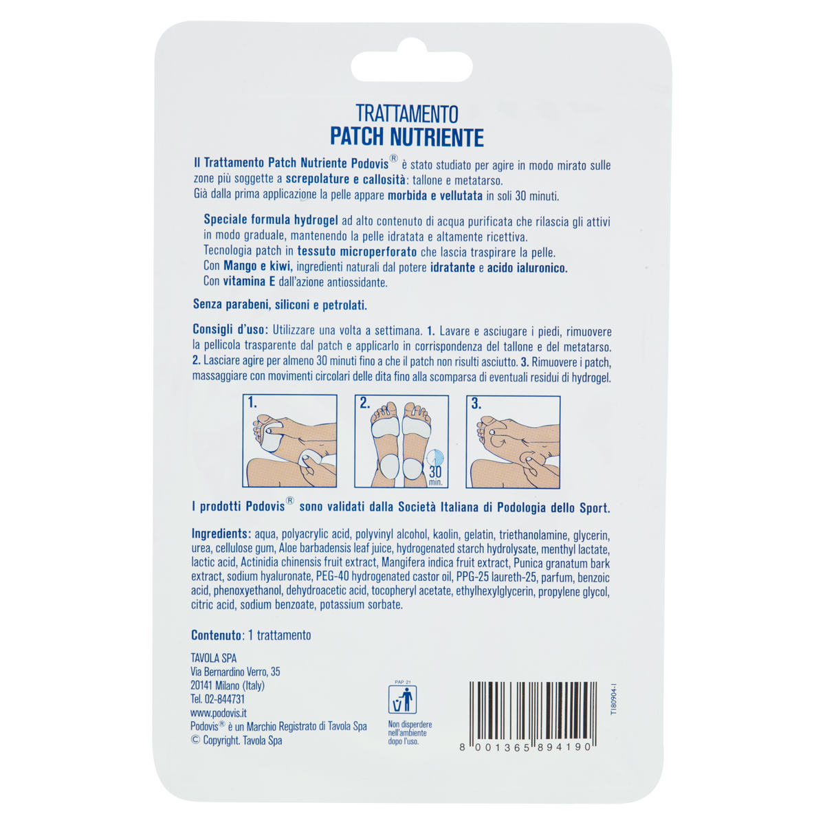 Podovis Trattamento Patch Nutriente  - 3