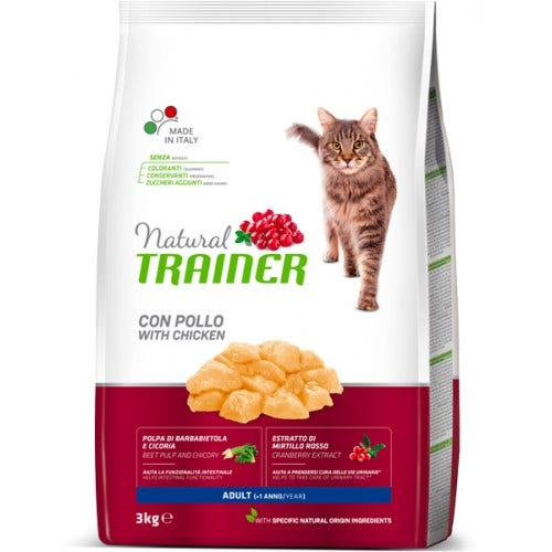 Natural Trainer Crocchette Al Pollo Per Gatti Adulti Sacco 3kg-1