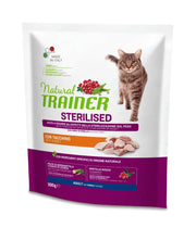 Natural Trainer Sterilised Crocchette Con Tacchino Per Gatti Adulti Sacco 300g-1