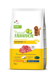 Natural Trainer Crocchette Manzo/Riso Per Cani Adulti Taglia Piccola Sacco 2 Kg-0