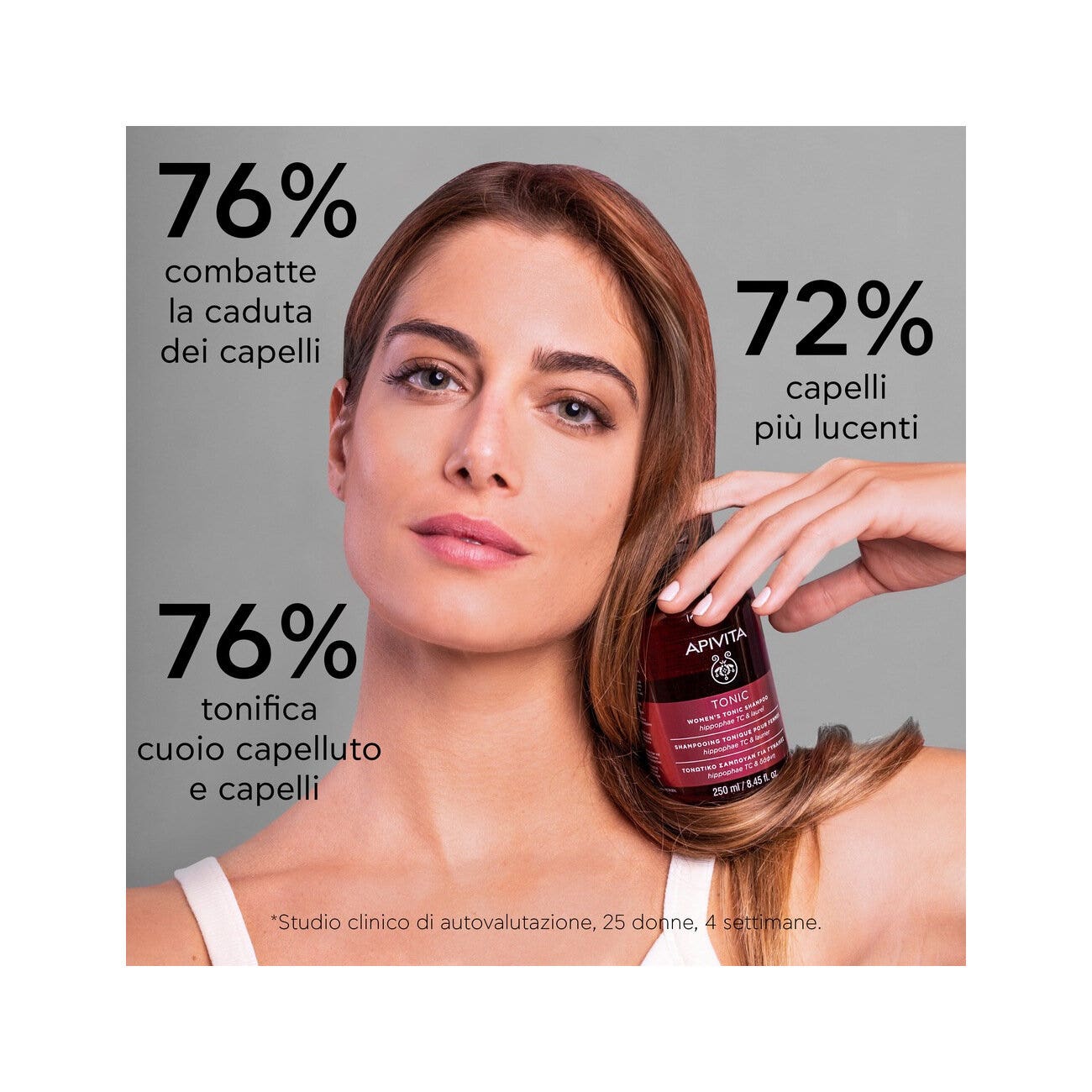 Apivita Shampoo Tonificante Donna Hippophae TC/Laurel 250ml-4