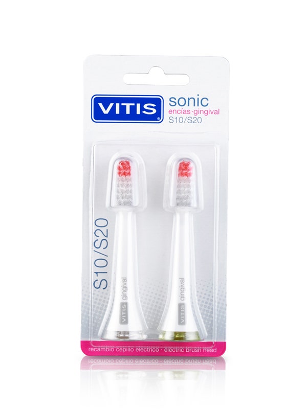 Vitis Testina Di Ricambio Gingival Per Spazzolino Elettrico Sonic S10/S20 Colore Assortito-2