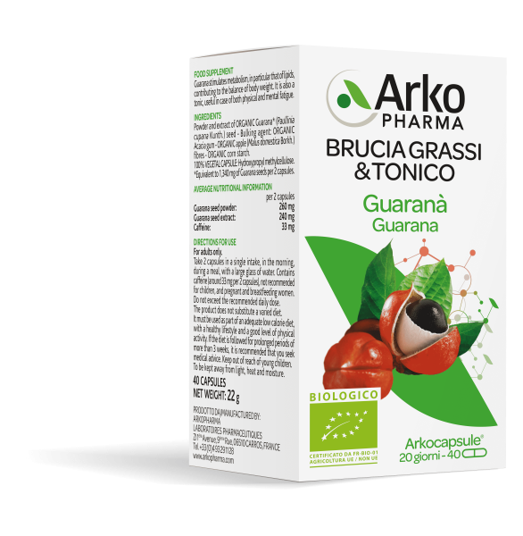 Arkopharma Guaranà Bio 130 Capsule