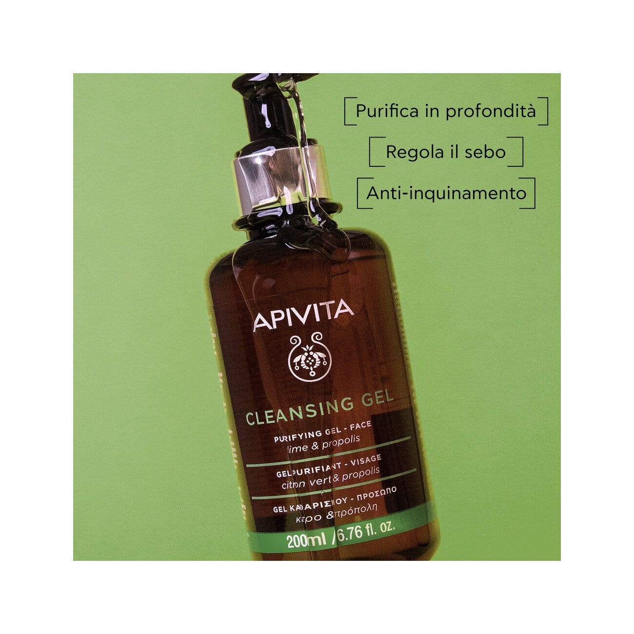 Apivita Gel Purificante Viso 200ml-2