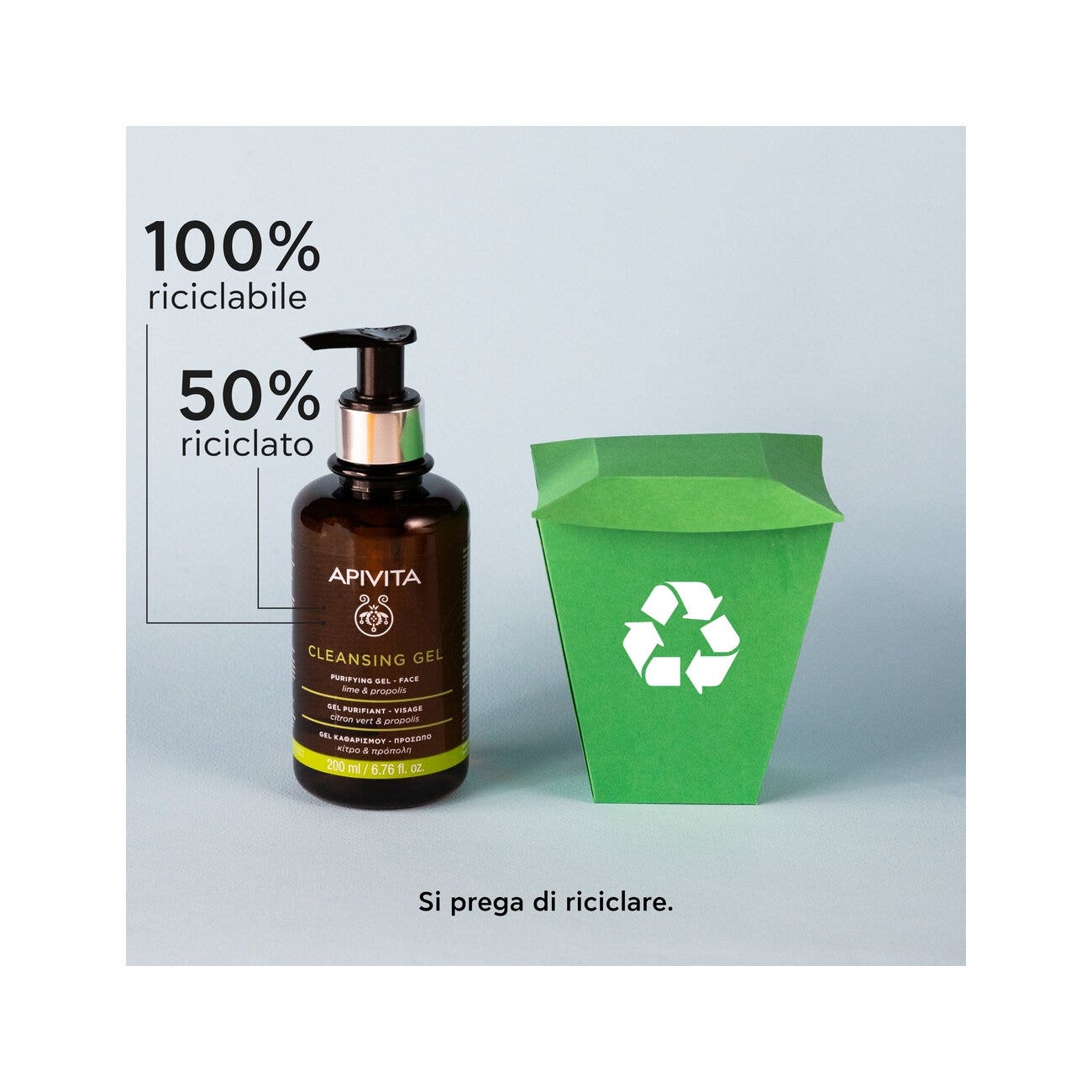 Apivita Gel Purificante Viso 200ml-8