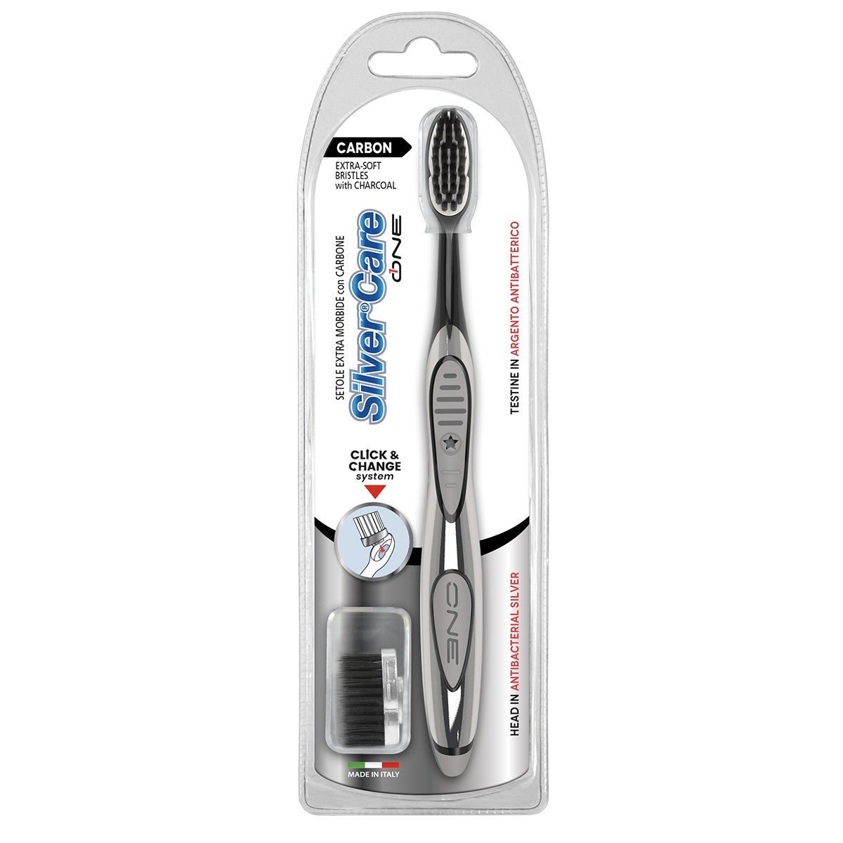 Silvercare One Carbon Spazzolino + 1 Ricarica-2