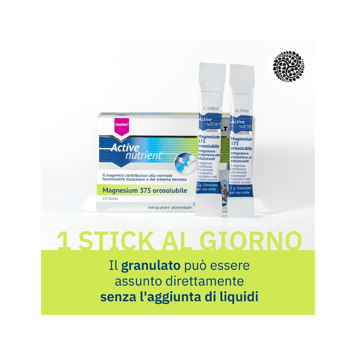 Dr Theiss Active Nutrient Magnesium 375 14 Stick Orosolubili -3