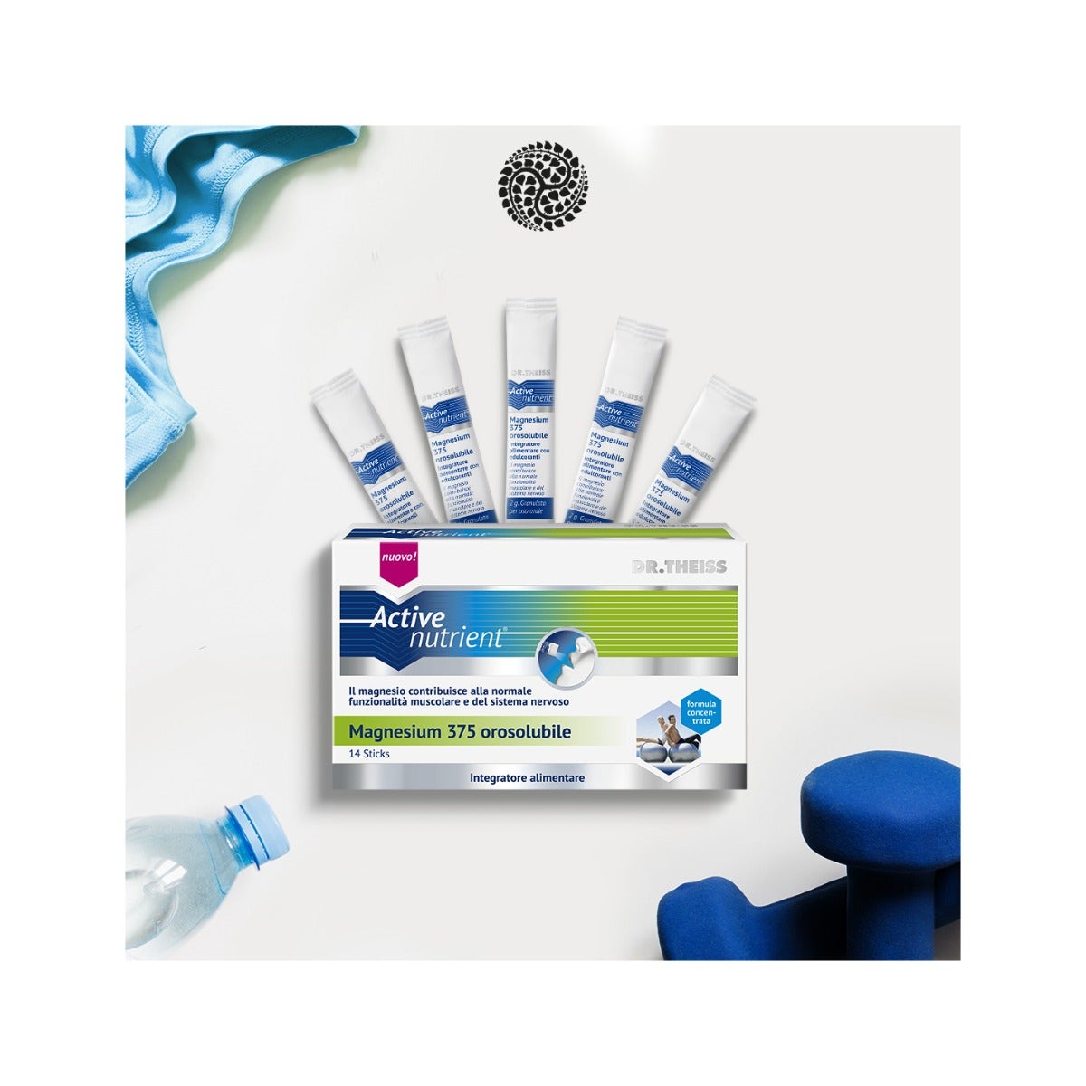 Dr Theiss Active Nutrient Magnesium 375 14 Stick Orosolubili -4