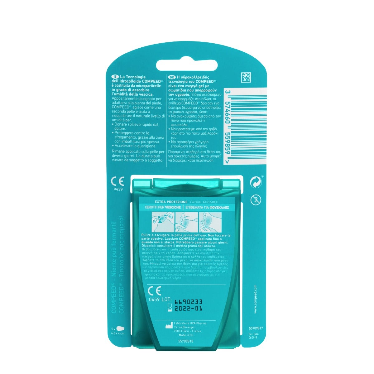 Compeed Cerotti Vesciche Pianta Piede Sport 5 Pezzi-4