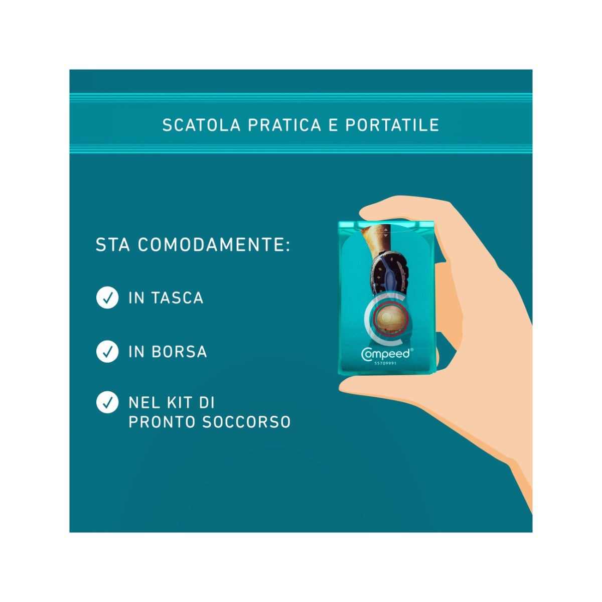 Compeed Cerotti Vesciche Pianta Piede Sport 5 Pezzi-5
