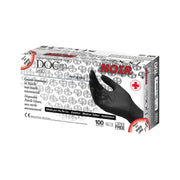Guanto Nitrile Non Sterile Superficie Microruvida No Talco Colore Nero Taglia XLarge 100 Pezzi-2