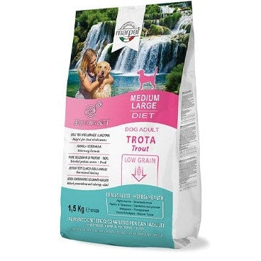 Marpet Aequilibriavet Low Grain Trota Cibo Secco Per Cani Adulti Taglia Medium Large Sacco 1,5Kg-2