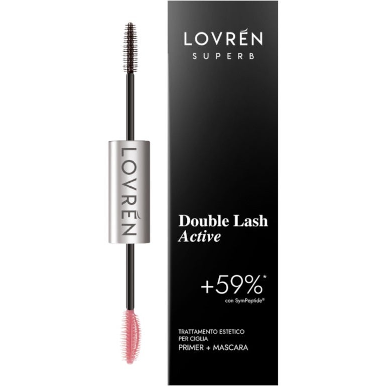 Lovren Superb Double Lash Active Trattamento Primer 4,5ml + Mascara 5ml-4