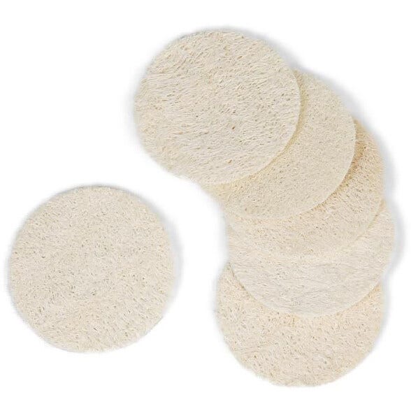 Dischetti Per Il Viso In Luffa Naturale 6 Pezzi-1