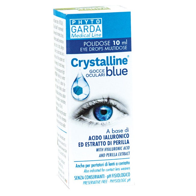 Crystalline Blue Gocce Oculari Polidose 10ml  - 2