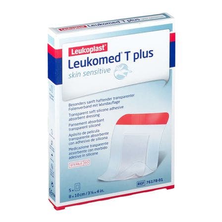 Leukomed T Plus Medicazione Post Operatoria Trasparente Impermeabile 5x7,2cm 5 Pezzi-2