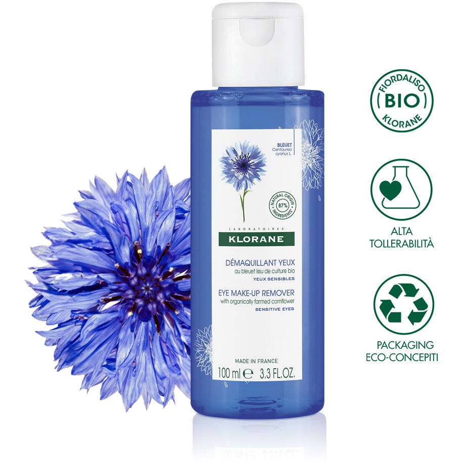 Klorane Struccante Occhi Sensibili Fiordaliso Bio 100ml-7