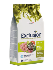 Exclusion Mediterraneo Monoprotein Formula Noble Grain Cibo Secco Con Pollo Cani Adulti Taglia Small Sacco 2kg-1