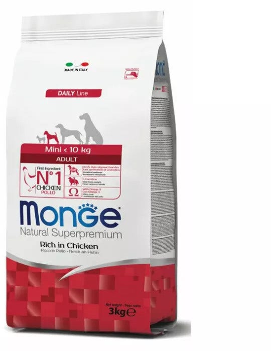 Monge Adult Cane Taglia Mini Pollo 3 kg-1