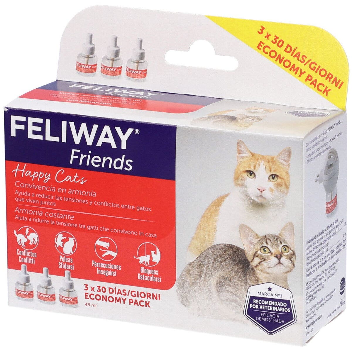 Feliway Friends 3 Ricariche Per Gatti 3 Pezzi-2