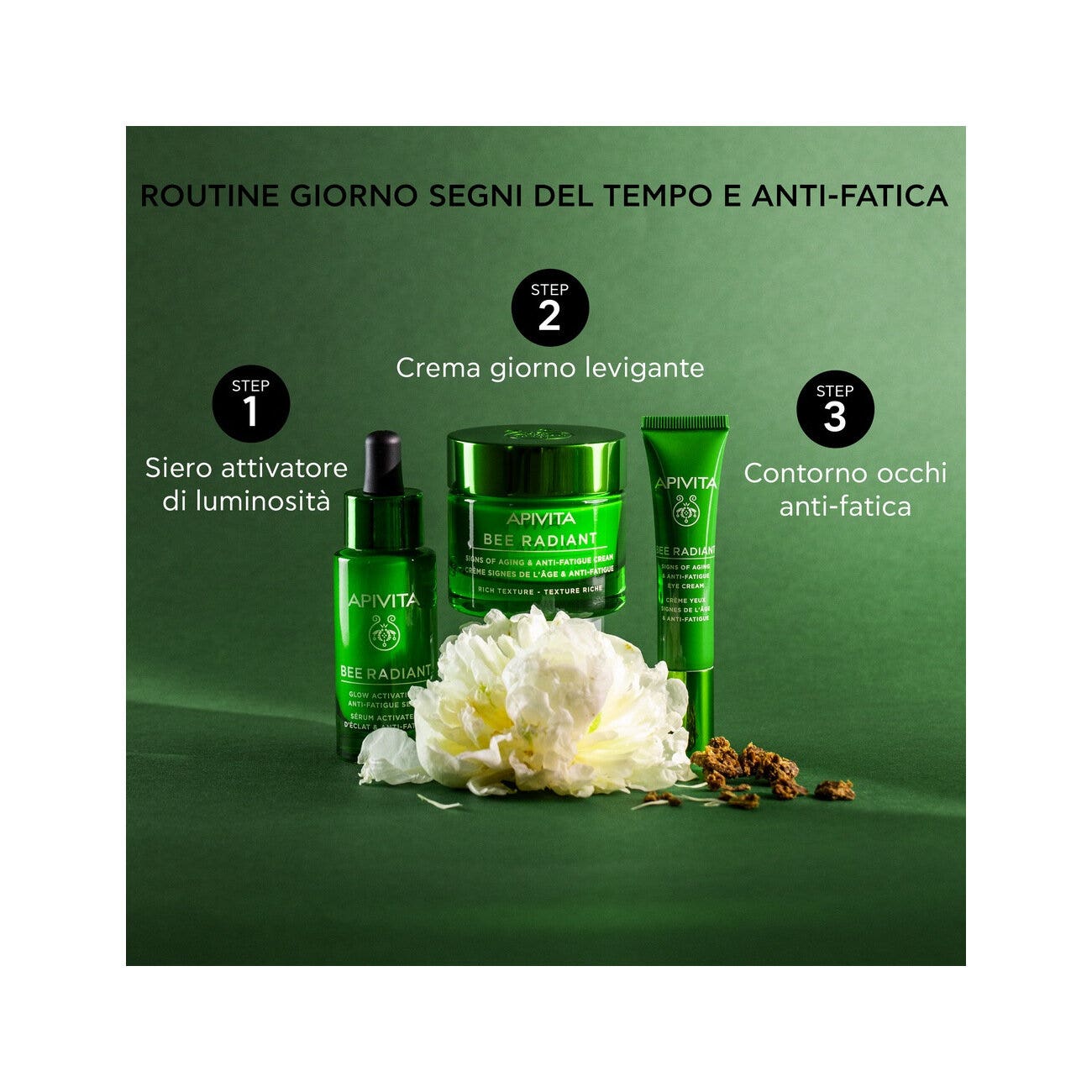 Apivita Bee Radiant Crema Gel Anti-Fatica Peony Rich 50ml-5
