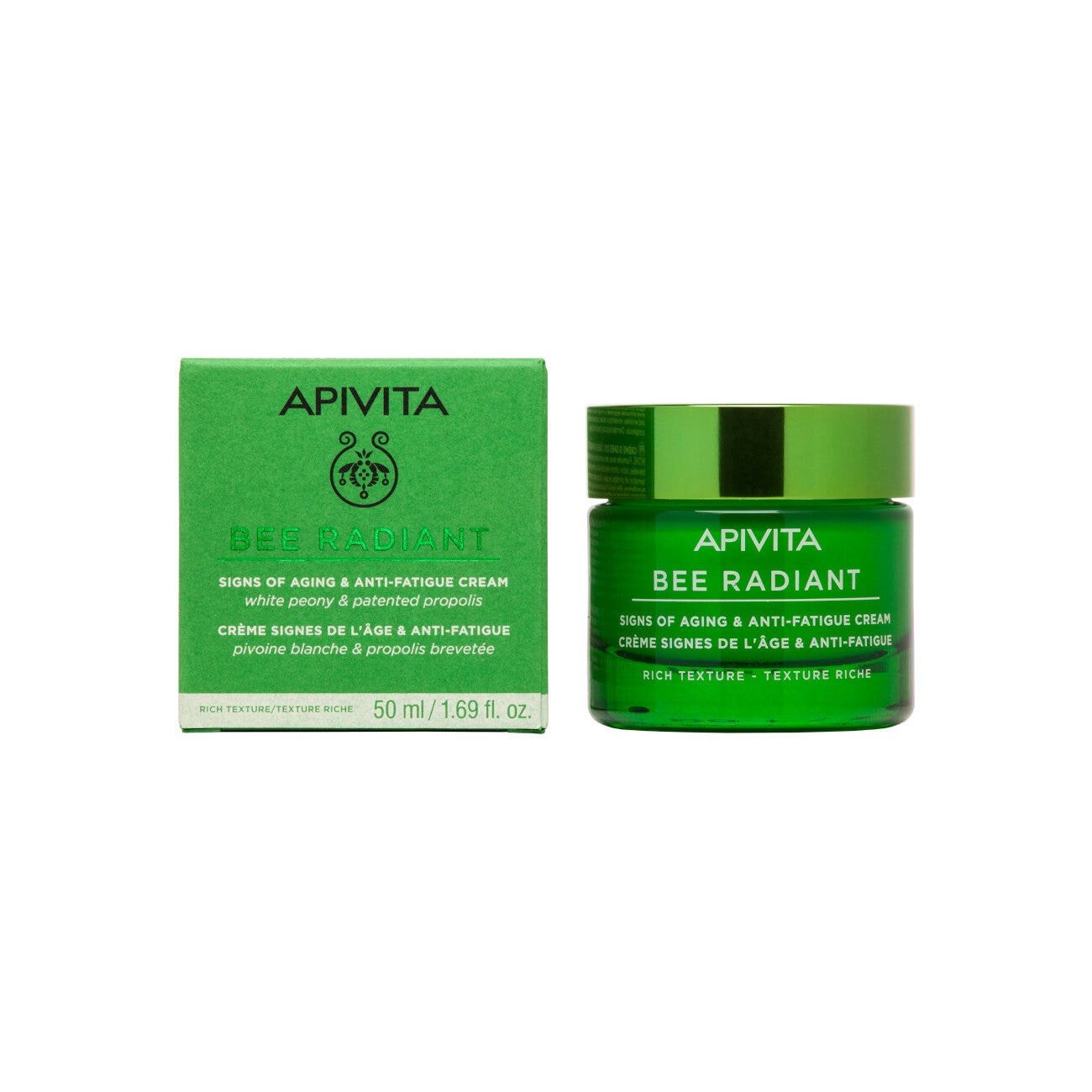Apivita Bee Radiant Crema Gel Anti-Fatica Peony Rich 50ml-9