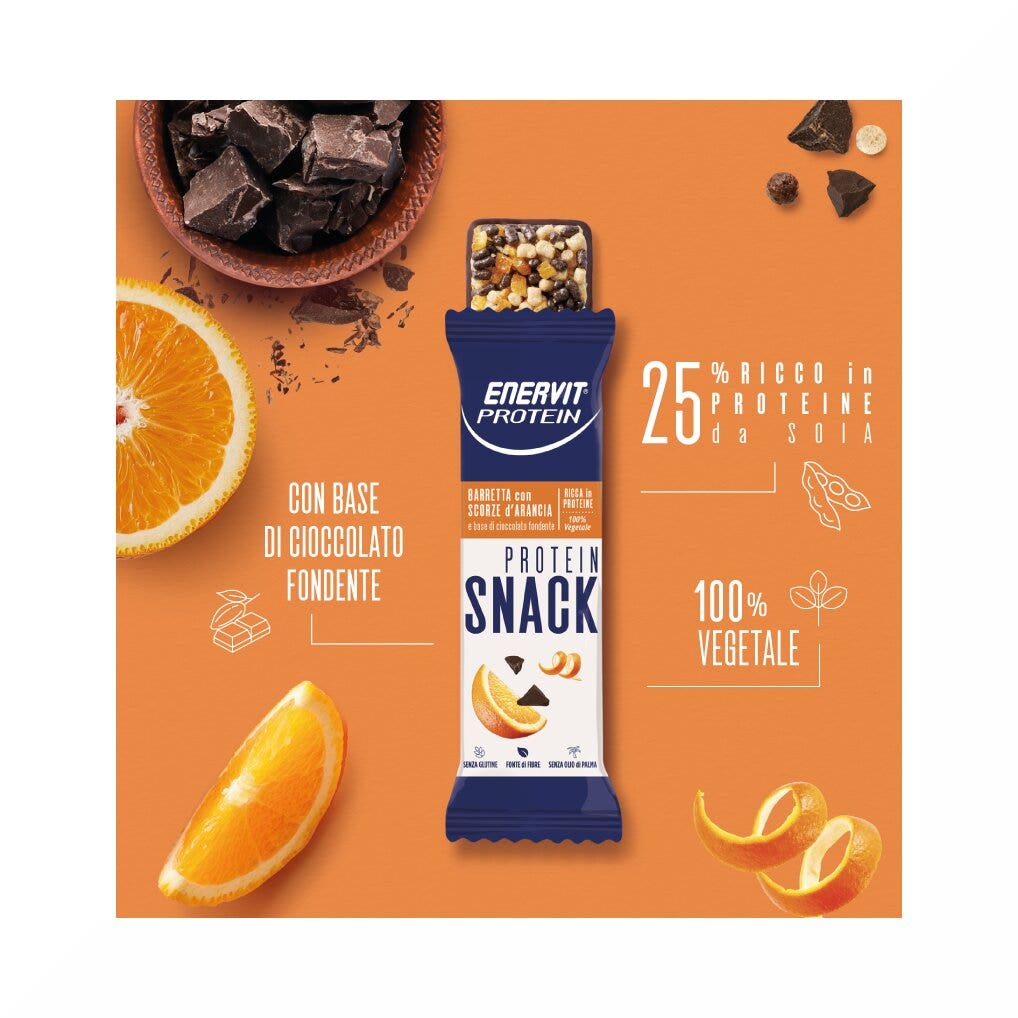 Enervit Protein Snack Arancia 8 Barrette-4