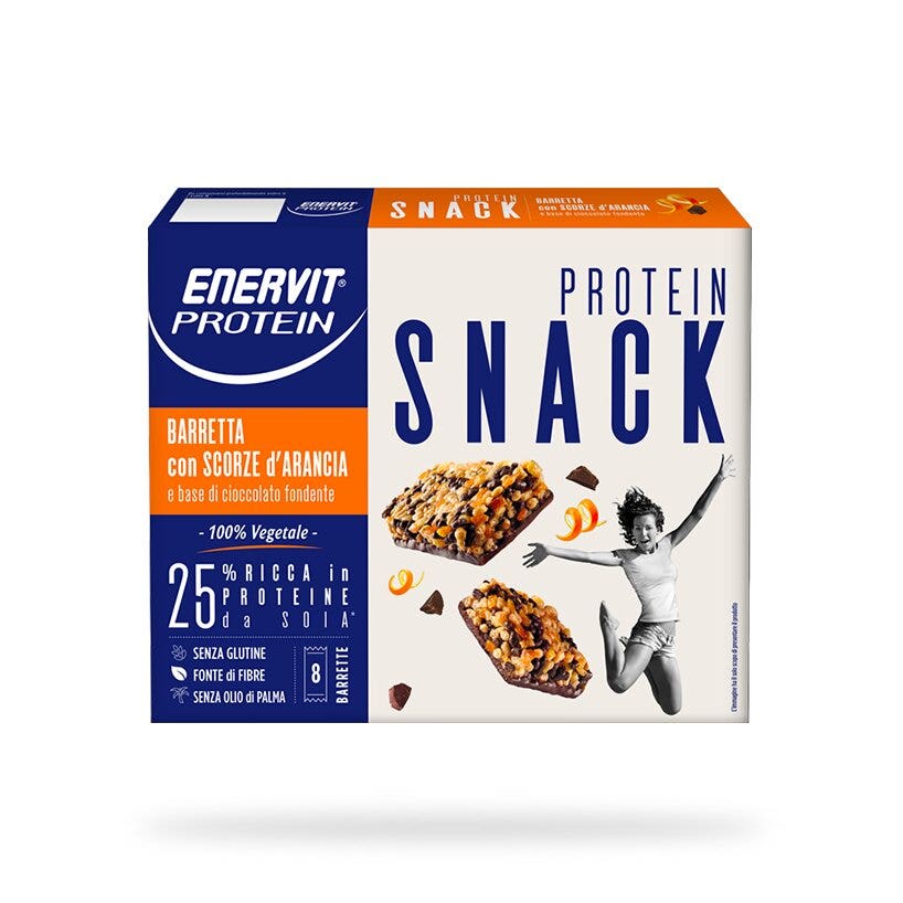 Enervit Protein Snack Arancia 8 Barrette-2