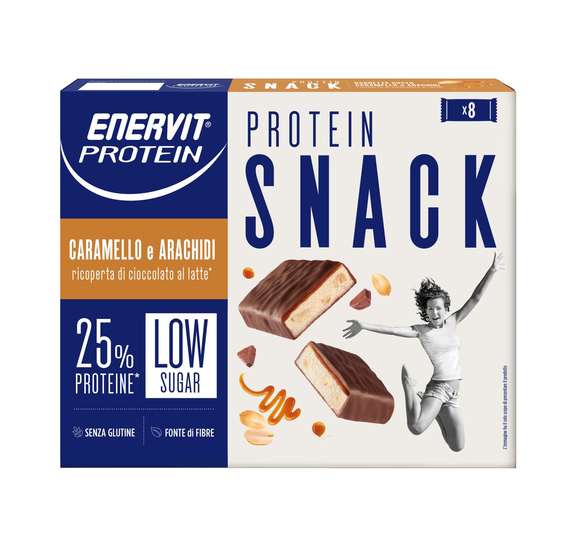 Enervit Protein Snack Caramello e Arachidi 8x31g-4
