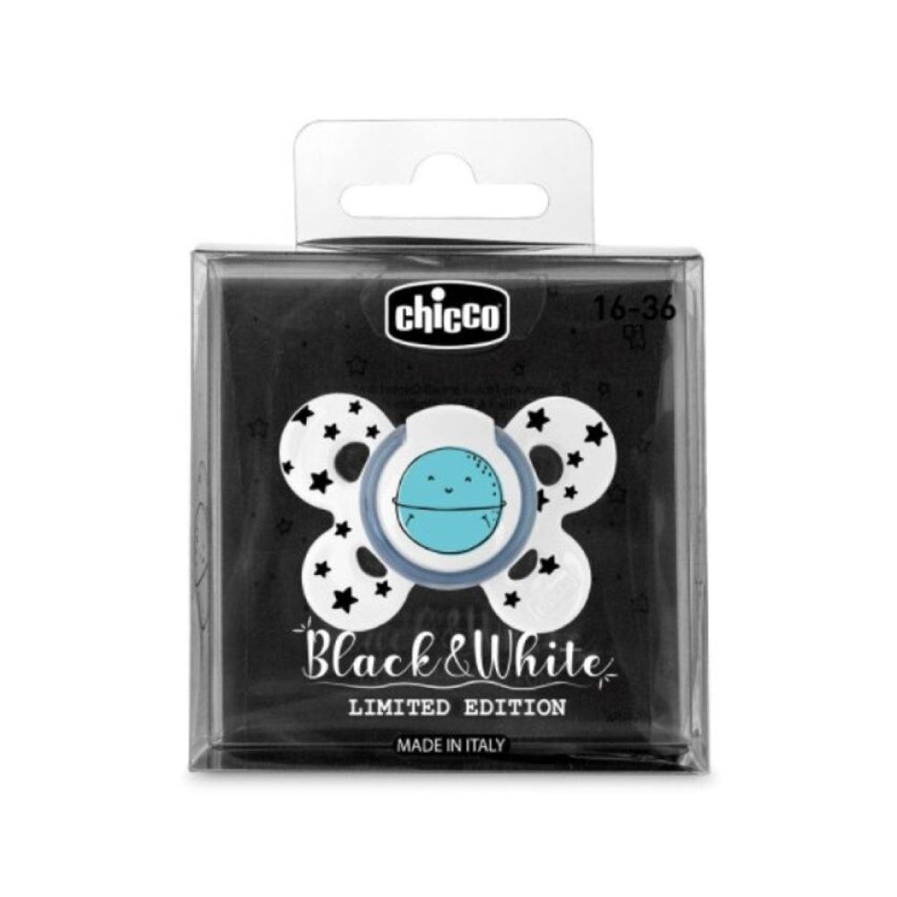 Chicco Succhietto Comfort Black E White Silicone 16-36 Mesi 1 Pezzo  - 2