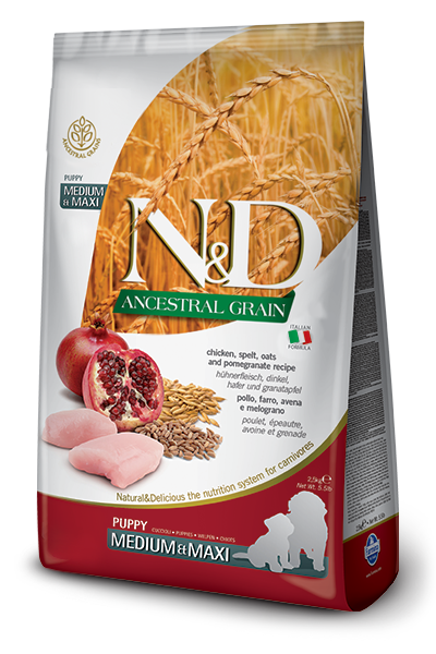 Farmina N&D Ancestral Grain Pollo E Melograno Cani Cuccioli Taglia Media E Grande Sacco 12kg-1